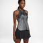 Nike Womens Dry Slam Tank Top - Metallic Platinum/Hot Punch - thumbnail image 3