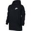 Nike Womens Sportswear Rally Hoodie - Black/White - thumbnail image 1