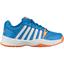 K-Swiss Kids Smash Omni Tennis Shoes [Sizes: J3-5.5] - Bright Blue/White/Neon Orange - thumbnail image 1