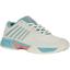 K-Swiss Kids Hypercourt Express 2 HB Tennis Shoes - White/Nile Blue - thumbnail image 2