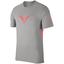 Nike Mens Rafa T-Shirt - Dark Grey Heather/Hot Punch - thumbnail image 1