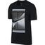 Nike Mens Court Dry Tennis Tee - Black/White - thumbnail image 1