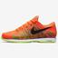 Nike Mens Zoom Vapor 9.5 Flyknit Tennis Shoes - Hyper Orange - thumbnail image 1