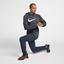 Nike Mens Dry Training Hoodie - Charcoal Heather - thumbnail image 4