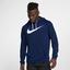 Nike Mens Dry Training Hoodie - Blue Void/Black - thumbnail image 3