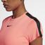 Nike Womens Zonal Cooling Tennis Top - Lava Glow/Black - thumbnail image 4