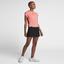 Nike Womens Zonal Cooling Tennis Top - Lava Glow/Black - thumbnail image 8