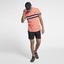 Nike Mens Advantage Tennis Polo - Lava Glow/Black - thumbnail image 6