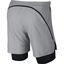 Nike Mens Flex Ace 7 Inch 2-in-1 Tennis Shorts - Grey/Black - thumbnail image 2