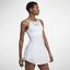 Nike Womens Maria Tennis Dress - White/Goldleaf - thumbnail image 1
