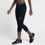Nike Womens Pro Capri Leggings - Black/White - thumbnail image 2