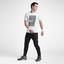 Nike Mens Court Tennis T-Shirt - White/Black - thumbnail image 4