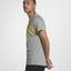 Nike Mens RF T-Shirt - Dark Grey Heather/Bright Citron - thumbnail image 4