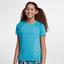 Nike Girls Short Sleeve Running Top - Light Blue Fury - thumbnail image 1
