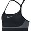 Nike Girls Seamless Sports Bra - Black/Wolf Grey - thumbnail image 1