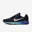 Nike Womens Zoom Structure 21 Running Shoes - Blue/Silver/Black - thumbnail image 1