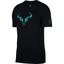 Nike Mens Dry Rafa T-Shirt - Black/Lagoon Pulse - thumbnail image 1