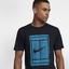 Nike Mens Court Graphic T-Shirt - Black/Neo Turquoise - thumbnail image 3