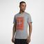 Nike Mens Court Graphic T-Shirt - Dark Grey Heather/Vintage Coral - thumbnail image 3