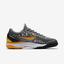 Nike Mens Zoom Cage 3 Tennis Shoes - Cool Grey/Laser Orange - thumbnail image 3