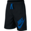 Nike Boys Sportswear Shorts - Black/Equater Blue - thumbnail image 1