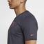 Nike Mens Dry Rafa T-Shirt - Gridiron/White - thumbnail image 4