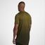 Nike Mens Short Sleeve Training Top - Olive Flak/Black/Hyper Cobalt - thumbnail image 5
