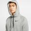 Nike Mens Dry Training Hoodie - Dark Grey Heather/Black - thumbnail image 5