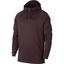 Nike Mens Dry Training Hoodie - Burgundy Crush/Black - thumbnail image 1