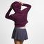 Nike Womens Pullover Tennis Hoodie - Maroon - thumbnail image 4