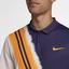 Nike Mens Advantage Tennis Polo - Blackened Blue/Orange Peel - thumbnail image 4