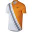 Nike Mens Advantage Tennis Polo - Orange Peel/White