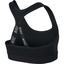 Nike Girls Pro Classic Graphic Sports Bra - Black/White - thumbnail image 2