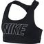 Nike Girls Pro Classic Graphic Sports Bra - Black/White - thumbnail image 1