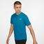 Nike Mens Dry Short Sleeve Top - Neon Turquoise/White - thumbnail image 1