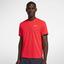 Nike Mens Court Dry Short Sleeve Top - Red - thumbnail image 1