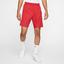 Nike Mens Dri-FIT 9 Inch Tennis Shorts - Gym Red/White - thumbnail image 1