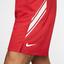 Nike Mens Dri-FIT 9 Inch Tennis Shorts - Gym Red/White - thumbnail image 4