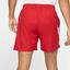 Nike Mens Dri-FIT 7 Inch Tennis Shorts - Gym Red/White - thumbnail image 3