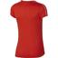 Nike Womens Dry Tennis Top - Habanero Red/White - thumbnail image 2