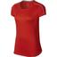 Nike Womens Dry Tennis Top - Habanero Red/White - thumbnail image 1