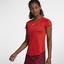 Nike Womens Dry Tennis Top - Habanero Red/White - thumbnail image 3