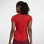 Nike Womens Dry Tennis Top - Habanero Red/White - thumbnail image 6