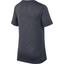 Nike Boys Dri-FIT Breathe Short Sleeve Training Top - Black/Cool Grey - thumbnail image 2