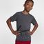 Nike Boys Dri-FIT Breathe Short Sleeve Training Top - Black/Cool Grey - thumbnail image 3