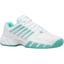 K-Swiss Womens BigShot Light 3 Tennis Shoes - White/Aruba Blue - thumbnail image 2