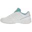 K-Swiss Womens Bigshot Light 4 Omni Tennis Shoes - White/Nile Blue - thumbnail image 5
