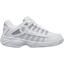 K-Swiss Womens Court  Prestir Tennis Shoes - White/Grey Silver - thumbnail image 1