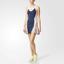 Adidas Womens Stella McCartney Barricade Dress NY - Midnight Grey/White - thumbnail image 1
