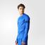 Adidas Mens Response Long Sleeve Tee - Blue - thumbnail image 4
